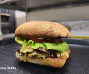 Cherry Cheese Smash Burger