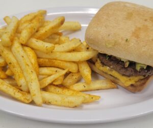 Cherry Cheese Smash & Seasoned Fries